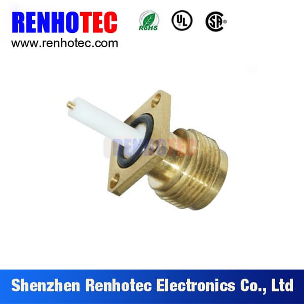 Gold Plated N Type Connector Plug Electrical Coaxial Straigh
